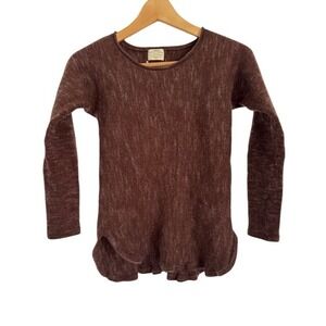 Telluride Clothing Company Women's Long Sleeve‎ Merino Wool Marled Sweater - XS